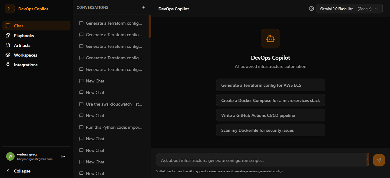 DevOps Copilot Studio - AI-powered infrastructure automation